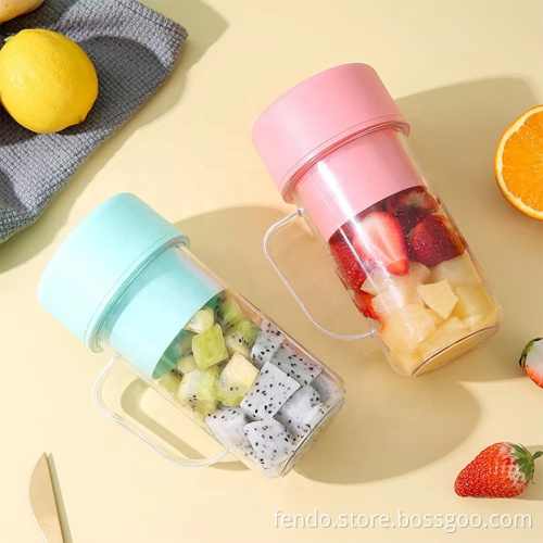 3.7V Rechargeable Portable Electric Vacuum Blender Juice Maker 420ml